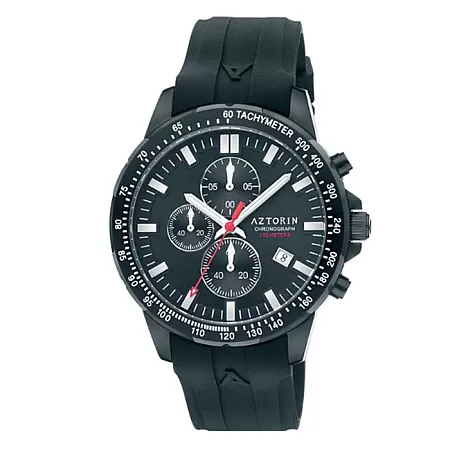 ΡΟΛΟΙ AZTORIN A058.G281 AZTORIN Sport Chronograph Black Rubber Strap