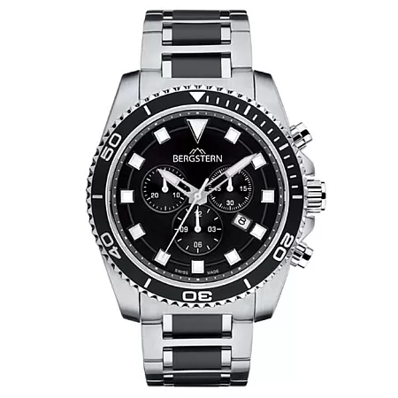 ΡΟΛΟΙ BERGSTERN  B039G193 BERGSTERN Active Chronograph Two Tone Stainless Steel Bracelet