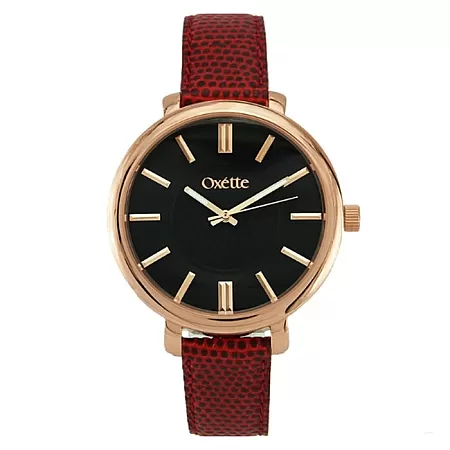 ΡΟΛΟΙ OXETTE 11X65-00183 OXETTE Astra Watch Bordeaux Leather Strap