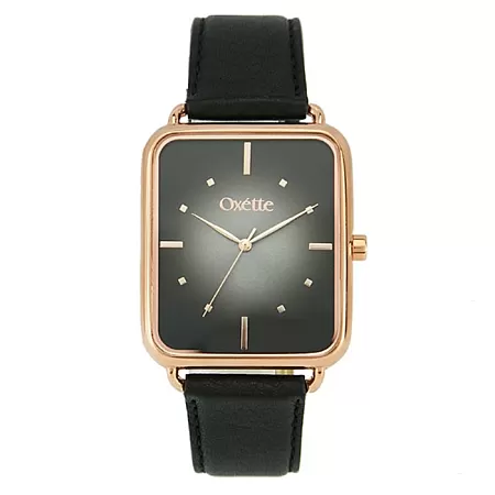 ΡΟΛΟΙ OXETTE 11X65-00196 OXETTE Xray Black Leather Strap