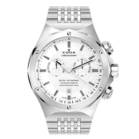 Ρολόι EDOX  10106-3-AIN EDOX Delfin Chronograph Silver Stainless Steel Bracelet
