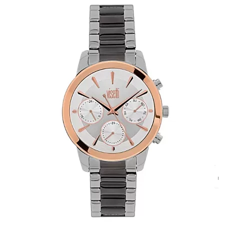 ΡΟΛΟΙ VISETTI PE-498SGR VISETTI Legacy Two Tone Stainless Steel Bracelet