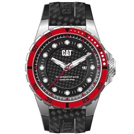 ΡΟΛΟΙ CATERPILLAR YN14121128 CATERPILLAR P52 Sports Black Rubber Strap