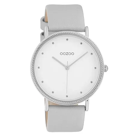 ΡΟΛΟΙ OOZOO  C10415 OOZOO Timepieces Grey Leather Strap