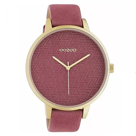 ΡΟΛΟΙ OOZOO C10405 OOZOO Timepieces Bordeaux Leather Strap