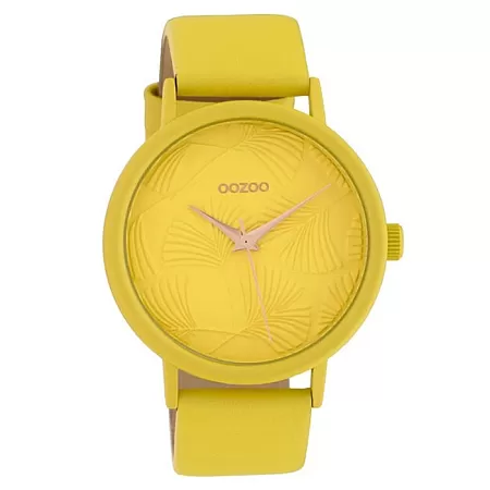 ΡΟΛΟΙ OOZOO C10395 OOZOO Timepieces Yellow Leather Strap