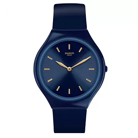 ΡΟΛΟΙ SWATCH SVON104 SWATCH Skinazuli Blue Silicone Strap
