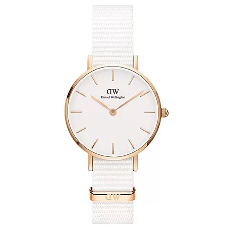 ΡΟΛΟΙ DANIEL WELLINGTON DW00100313 DANIEL WELLINGTON Petite Dover White Fabric Strap