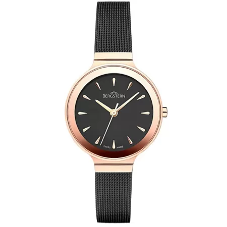 ΡΟΛΟΙ BERGSTERN  B056L268 BERGSTERN Brilliance Black Stainless Steel Bracelet