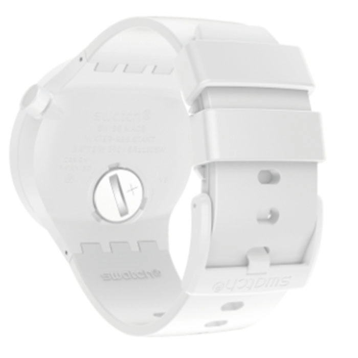 ΡΟΛΟΙ SWATCH SB03W100 SWATCH Big Bold C-White Bio-sourced Strap