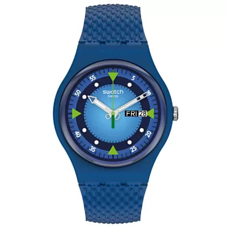 ΡΟΛΟΙ SWATCH  SO29N701 SWATCH Blue Ben  Blue Silicone Strap