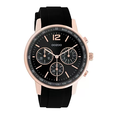 ΡΟΛΟΙ OOZOO  C10855 OOZOO Timepieces Black Rubber Strap