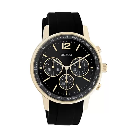 ΡΟΛΟΙ OOZOO  C10854 OOZOO Timepieces Black Rubber Strap