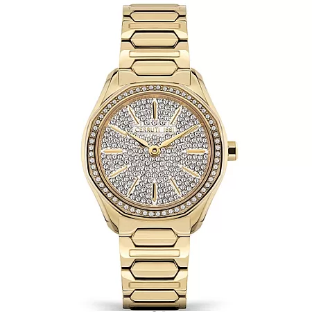 ΡΟΛΟΙ CERRUTI CIWLG2114302 CERRUTI Bretagna Crystals Gold Stainless Steel Bracelet