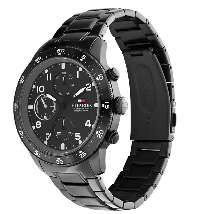 ΡΟΛΟΙ TOMMY HILFIGER 1791951 Tommy HILFIGER Jimmy Black Stainless Steel Bracelet