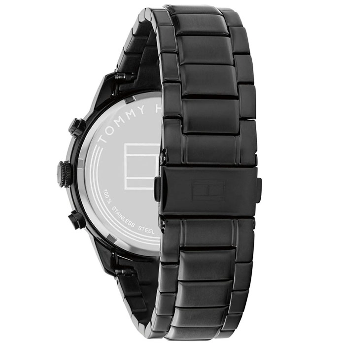 ΡΟΛΟΙ TOMMY HILFIGER 1791951 Tommy HILFIGER Jimmy Black Stainless Steel Bracelet