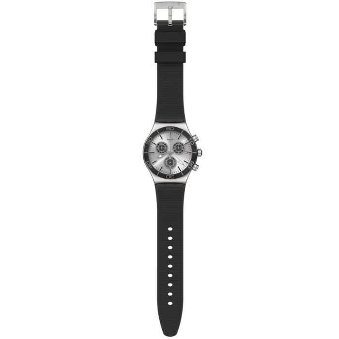 ΡΟΛΟΙ SWATCH YVS486 SWATCH Great Outdoor Irony Chronograph Black Rubber Strap