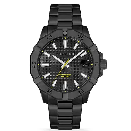 ΡΟΛΟΙ CERRUTI CIWGH2116701 CERRUTI Vallelaghi Black Stainless Steel Bracelet