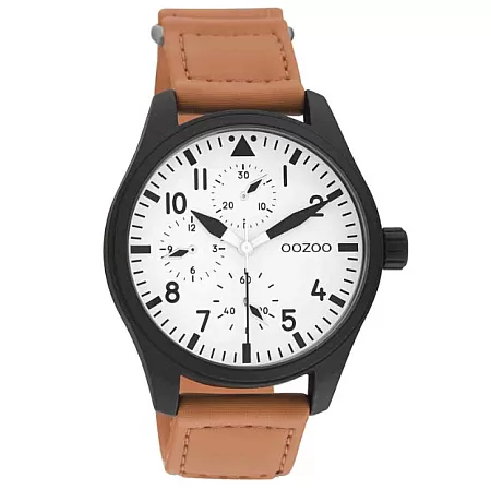 ΡΟΛΟΙ OOZOO C11005 OOZOO Timepieces Brown Synthetic Strap