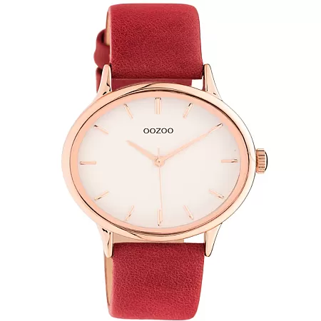 ΡΟΛΟΙ OOZOO C11053 OOZOO Timepieces Red Leather Strap