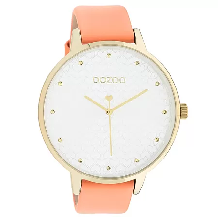 ΡΟΛΟΙ OOZOO C11036 OOZOO Timepieces Orange Leather Strap C11036