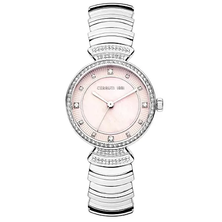 ΡΟΛΟΙ CERRUTI  CIWLG2225101 CERRUTI Cerrisi Crystals Silver Stainless Steel Bracelet