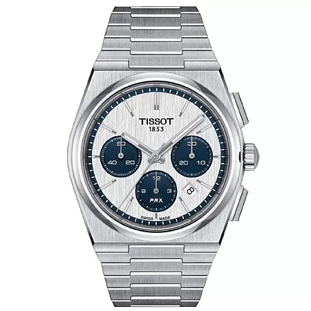 ΡΟΛΟΙ TISSOT  T1374271101101 TISSOT T-Classic PRX Automatic Chronograph Silver Stainless Steel Bracelet