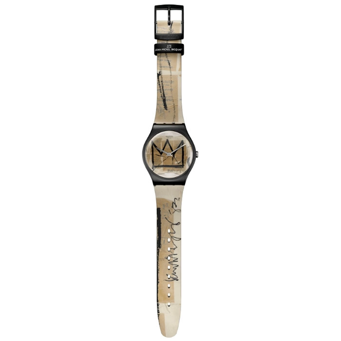 ΡΟΛΟΙ SWATCH SUOZ355 SWATCH Untitled By Jean-Michel Basquiat Multicolor Silicone Strap