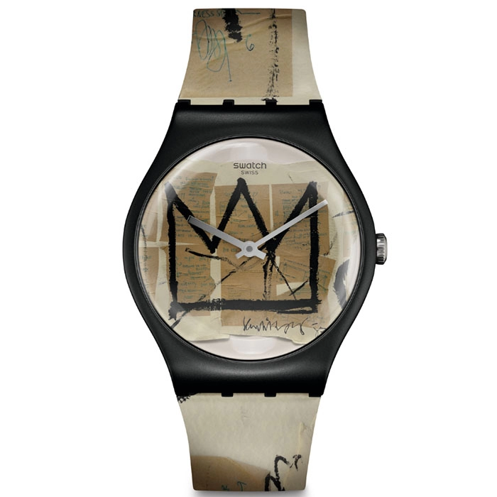 ΡΟΛΟΙ SWATCH SUOZ355 SWATCH Untitled By Jean-Michel Basquiat Multicolor Silicone Strap