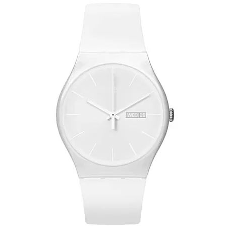 ΡΟΛΟΙ SWATCH  SO29W704 SWATCH White Rebel with White Silicone Strap