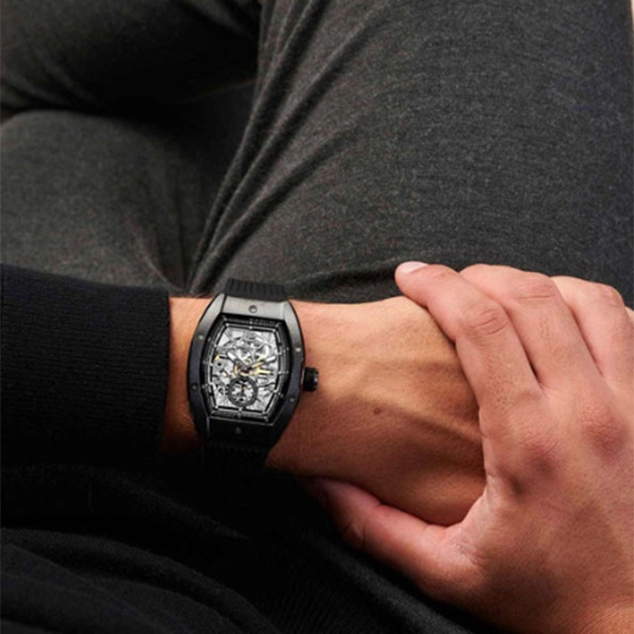 ΡΟΛΟΙ CERRUTI CIWGR0012302 CERRUTI Ovaro Automatic Black Silicone Strap