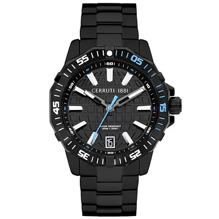 ΡΟΛΟΙ CERRUTI  CIWGH0007505 CERRUTI Vallelaghi Black Stainless Steel Bracelet