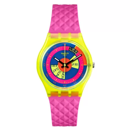 ΡΟΛΟΙ SWATCH  SO28J700 SWATCH Gent Biosourced Shades of Neon Pink Silicone Strap