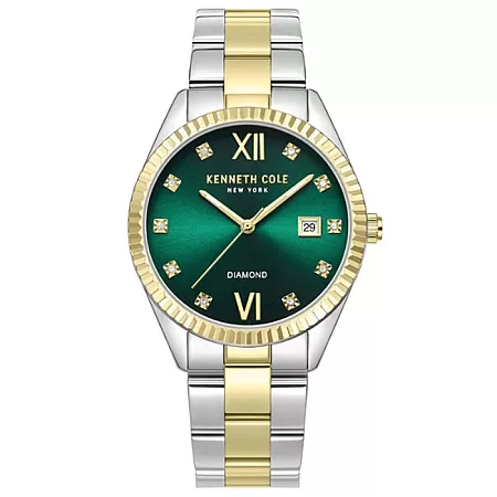 Ρολόι KENNETH COLE  KCWLH0026903 KENNETH COLE Diamond Crystals Two Tone Stainless Steel Bracelet