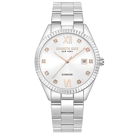 Ρολόι KENNETH COLE  KCWLH0026901 KENNETH COLE Diamond Crystals Silver Stainless Steel Bracelet