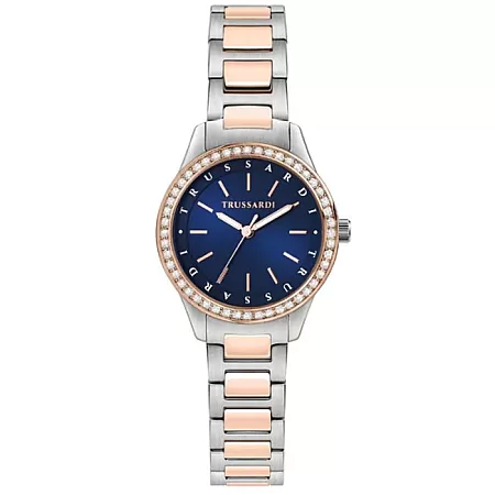 ΡΟΛΟΙ TRUSSARDI R2453151507 TRUSSARDI T-Sky Crystals Two Tone Metallic Bracelet