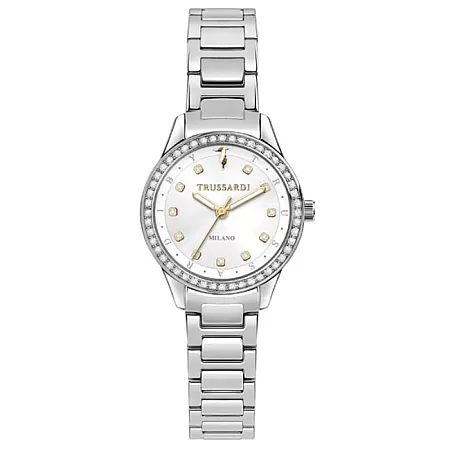 ΡΟΛΟΙ TRUSSARDI R2453151505 TRUSSARDI T-Sky Crystals Silver Metallic Bracelet