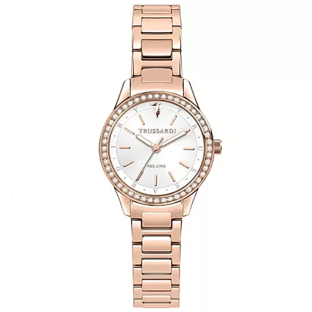 ΡΟΛΟΙ TRUSSARDI R2453151503 TRUSSARDI T-Sky Crystals Rose Gold Metallic Bracelet