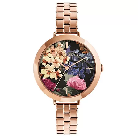 ΡΟΛΟΙ TED BAKER BKPAMF105 TED BAKER Ammy Floral Rose Gold Stainless Steel Bracelet