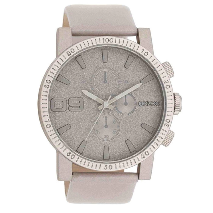 ΡΟΛΟΙ OOZOO  C11311 OOZOO Timepieces Beige Leather Strap