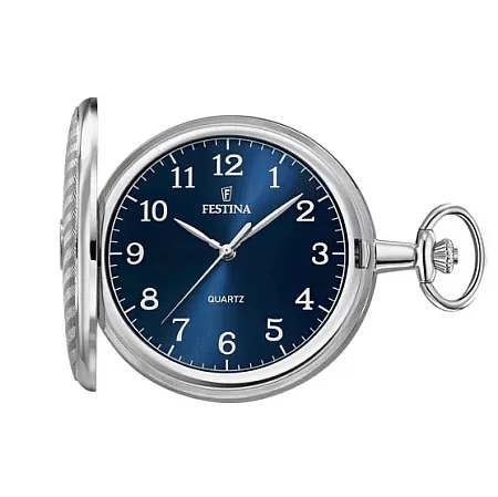 ΡΟΛΟΙ ΤΣΕΠΗΣ F2021/2 FESTINA Silver Stainless Steel Pocket Watch