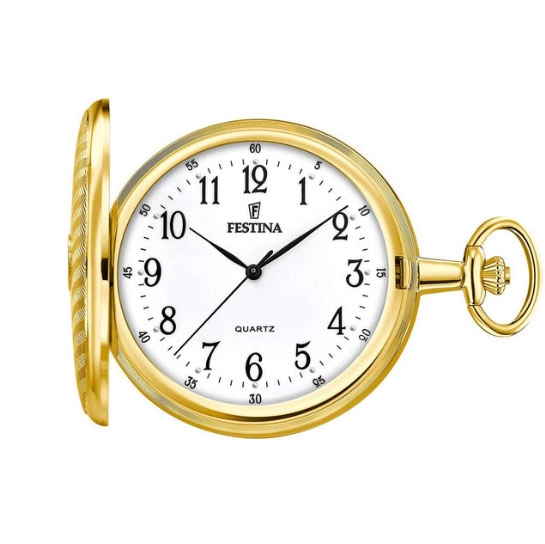 ΡΟΛΟΙ ΤΣΕΠΗΣ F2030/1 FESTINA Gold Stainless Steel Pocket Watch