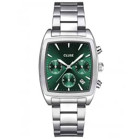 ΡΟΛΟΙ CLUSE CW52002 CLUSE Quartaut Chronograph Silver Stainless Steel Bracelet