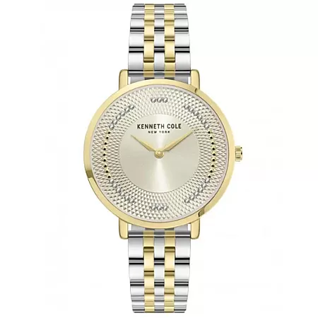 Ρολόι KENNETH COLE KCWLG0048104 KENNETH COLE Modern Classic Crystals Two Tone Stainless Steel Bracelet