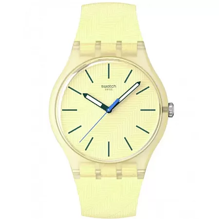 ΡΟΛΟΙ SWATCH   SO29J102 SWATCH Essentials Citrus Tilt Yellow Silicone Strap