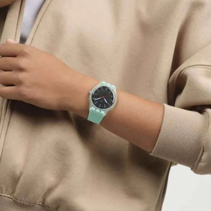 ΡΟΛΟΙ SWATCH  SO29L103 Ρολόι SWATCH Essentials Hint Of Mint Turquoise Silicone Strap