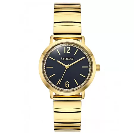 ΡΟΛΟΙ BREEZE 212571.2 BREEZE Halo Crystals Gold Stainless Steel Bracelet