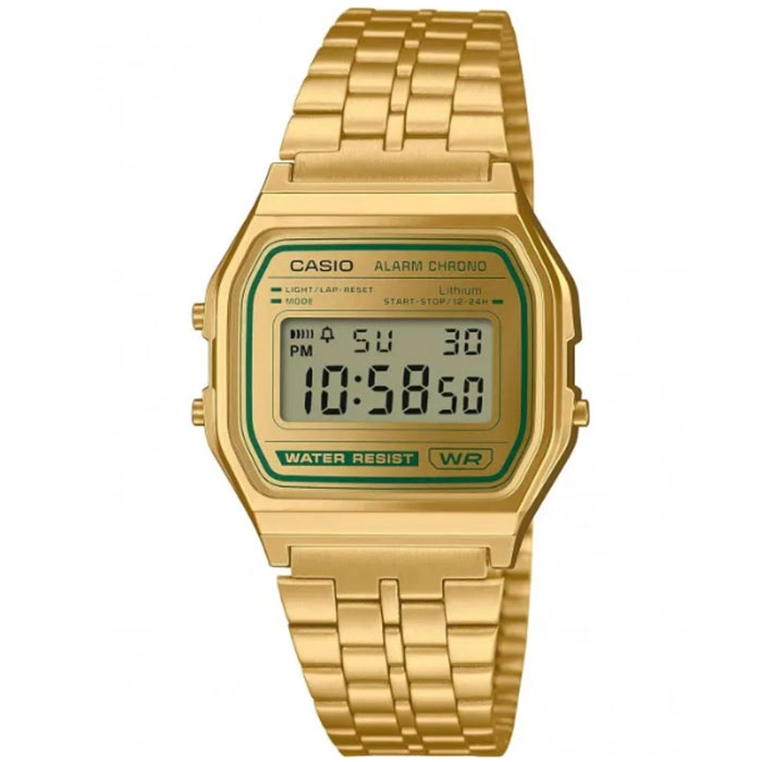 ΡΟΛΟΙ  CASIO  A-158WEGV-9AEF CASIO Vintage Chronograph Gold Stainless Steel Bracelet