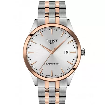ΡΟΛΟΙ TISSOT  T1584072203101 TISSOT Classic Dream Powermatic 80 Two Tone Stainless Steel Bracelet