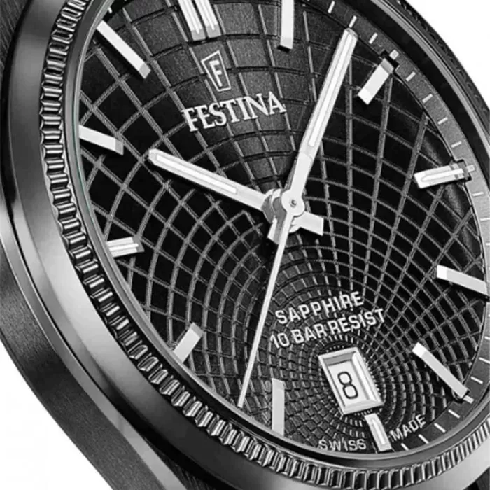 ΡΟΛΟΙ FESTINA  F20080/1  FESTINA Rive Black Stainless Steel Bracelet